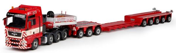 ARCHIVE261 - MAN TGX XXL 8x4 Avec remorque Goldhofer XLE surbaissée 3 et 5 Essieux 