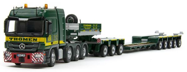 IMC33-0002 - MERCEDES Actros 8x4 société THOMEN avec semi  porte engins surbaissée GOLDHOFER 5 et 3 essieux - 1