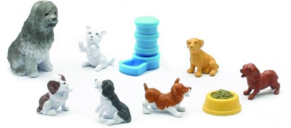 NEW34132E - Coffret de 7 Chiens avec accessoires - 1