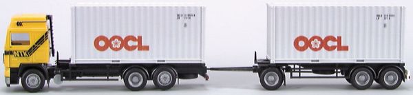 AWM5338.51 - RENAULT AE porteur avec remorque 3 Essieux et 2 containers 20 Pieds 