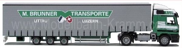 AWM55056 - MERCEDES Actros 4x2 Avec remorque 3 Essieux bachée 