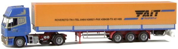 AWM54310 - IVECO Eurostar 4x2 Avec remorque 3 Essieux bachée 