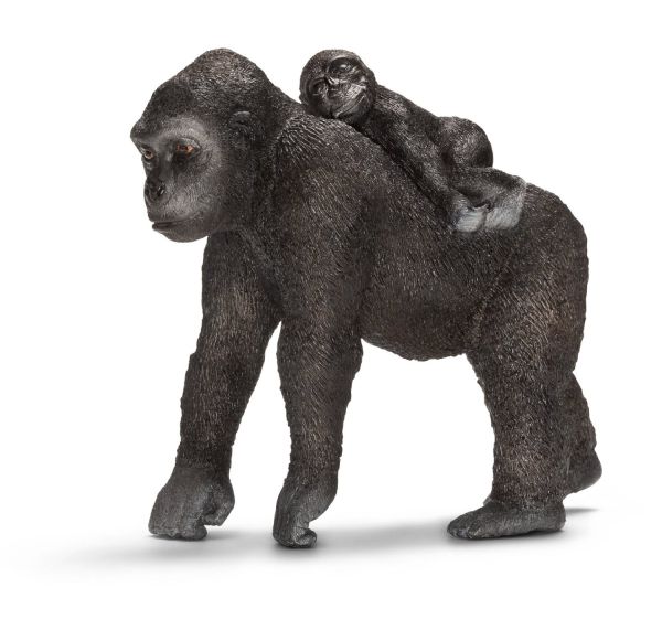SHL14662 - Femelle gorille avec son bébé - 1