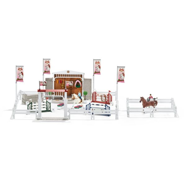 SHL42338 - Grand concours hippique avec cavalières et chevaux - 1