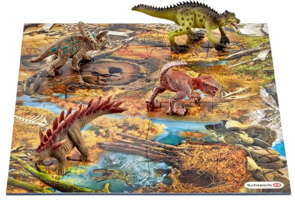 SHL42331 - Mini-dinosaures avec puzzle marécage - 1