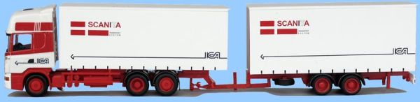 AWM53410 - SCANIA L124 420 Topline 4x2 porteur avec remorque bachée 