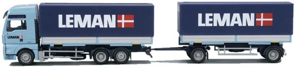 AWM7136.02 - MAN TG-A XXL 6x4 porteur avec remorque bachée 