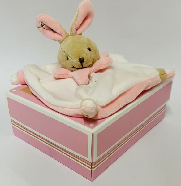 DC2372R - Doudou plat Lapin Rose - 1