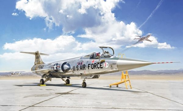 ITA2515 - Avion de chasse F-104 A/C Starfighter à assembler avec peinture - 1