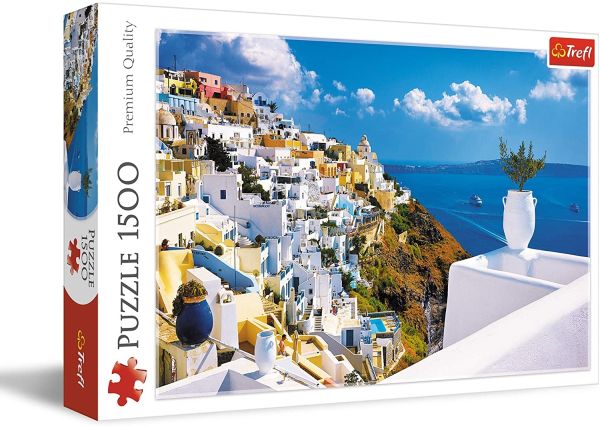 TRF26119 - Puzzle 1500 Pièces Santorin Grèce - 1
