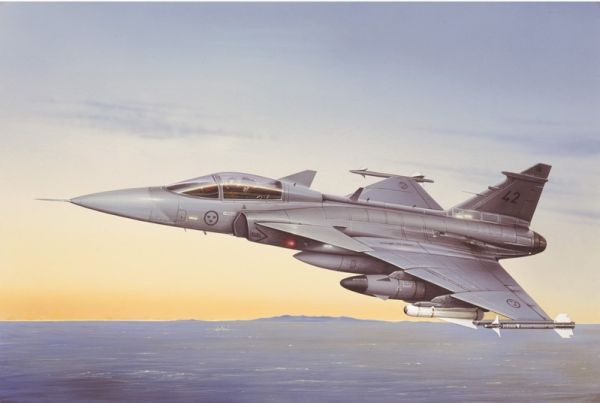 ITA2638 - Avion de chasse JAS 39 A Gripen à assembler avec peinture - 1