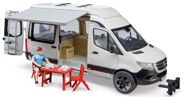 MERCEDES Sprinter camping-car avec personnage et accessoires