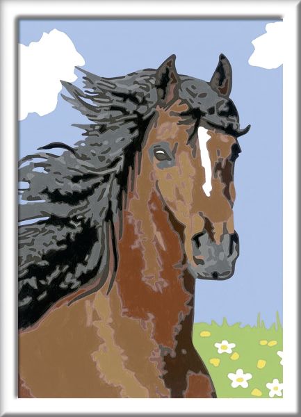 RAV27849 - Numéro d'art - Portrait de cheval - 13 x 18 cm - 1