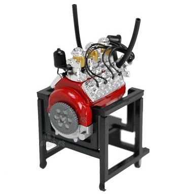 PHT28010M - Moteur tête plate FORD V8 rouge - 1