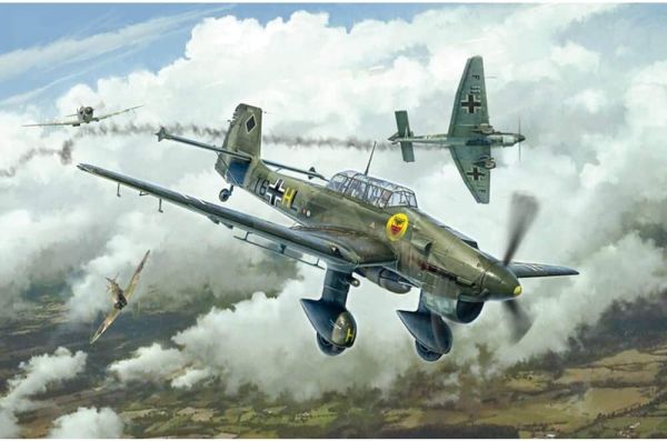 ITA2807 - Avion Ju-87B Stuka 80e Anniversaire Bataille d'Angleterre à assembler et à peindre - 1