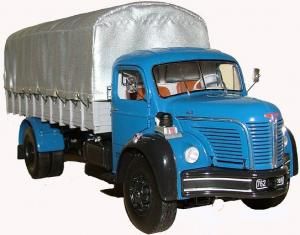 ARCHIVE131 - Camion BERLIET GLR 8 R Plateau Bâché - Exceptionnel - 1
