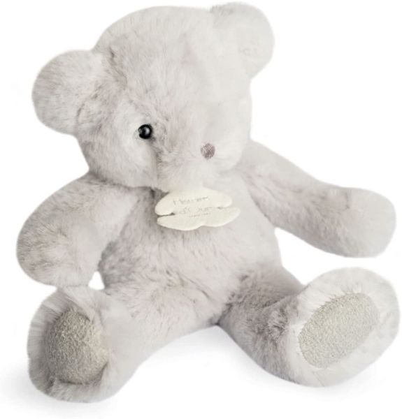 HO2930GRIS - Peluche Ours poudré gris 15 cm - 1