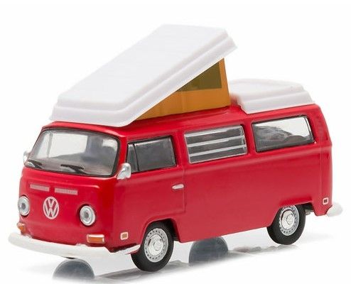 GREEN29835 - VOLKSWAGEN T2B Camper van 1968 Rouge sous Blister - 1