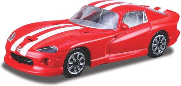 BUR30029 - DODGE Viper GTS Coupe rouge avec bandes blanche - 1