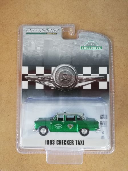 GREEN30207VERT - CHECKER MOTORS MARATHON A11 1963 taxi version verte vendue sous blister - 1