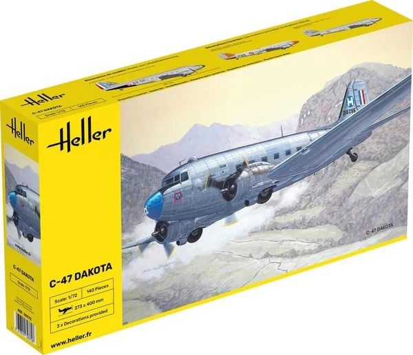 HEL30372 - Avion militaire DOUGLAS C-47 Dakota à assembler et à peindre - 1
