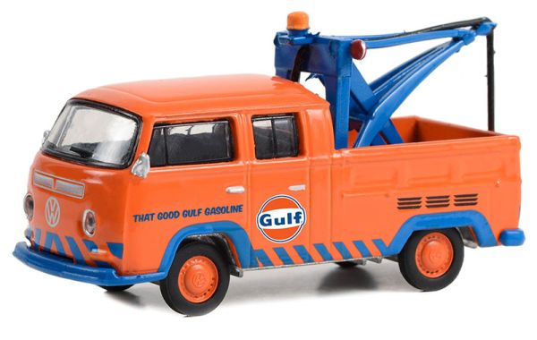 GREEN30412 - VOLKSWAGEN T1 Double cabine Pick-up 1970 dépanneuse GULF sous blister - 1