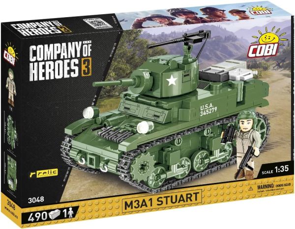 COB3048 - Char M3A1 STUART - 490 Pièces - 1