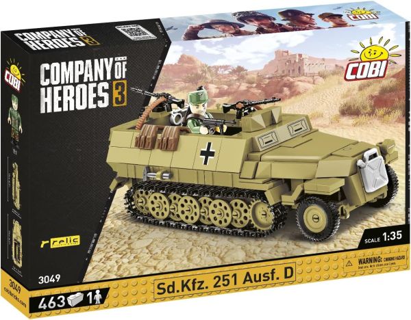 COB3049 - Char SD. KFZ. 251 Ausf.D - 463 Pièces - 1