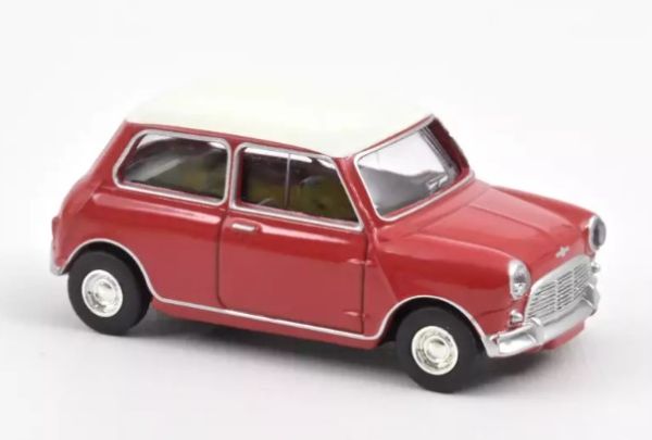 NOREV310520 - MINI COOPER S 1964 Rouge Tartan avec toit blanc - 1