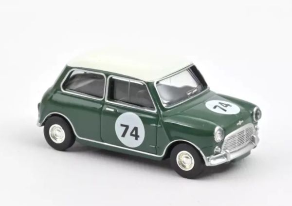 NOREV310525 - MINI COOPER S 1964 Vert amande avec numéro 74 - 1