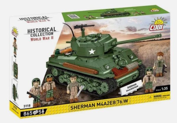 COB3118 - Char SHERMAN M4A2E8(76)W - 865 Pièces - 1