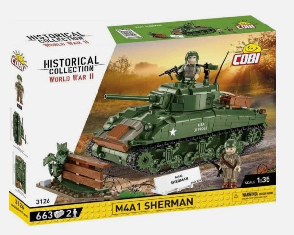 COB3126 - Char SHERMAN M4A1 - 663 Pièces - 1