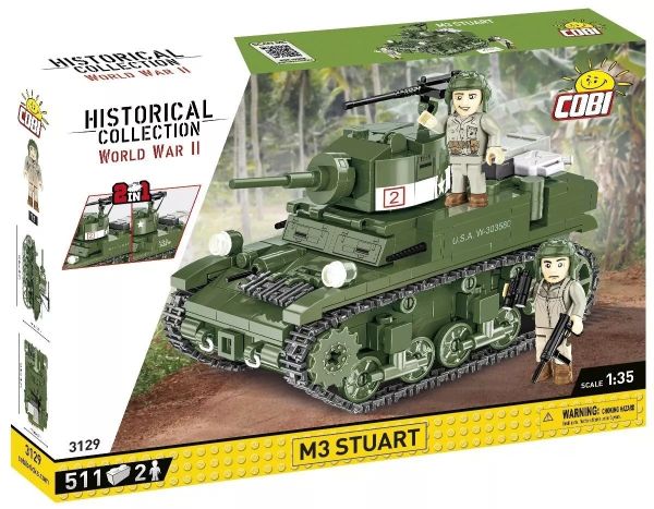 COB3129 - Char M3 Stuart - 2in1 - 511 Pièces - 1