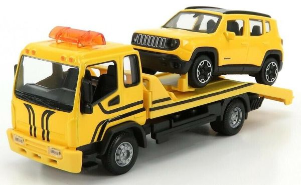 BUR31417 - Camion dépanneuse avec JEEP Renegade jaune - 1