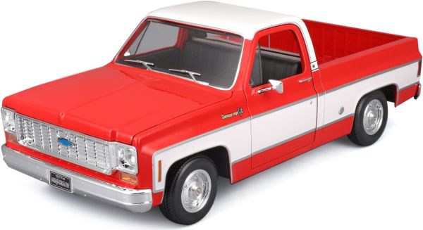 MST31467RD - CHEVROLET C10 Cheyenne Super 1974 rouge et blanche - 1