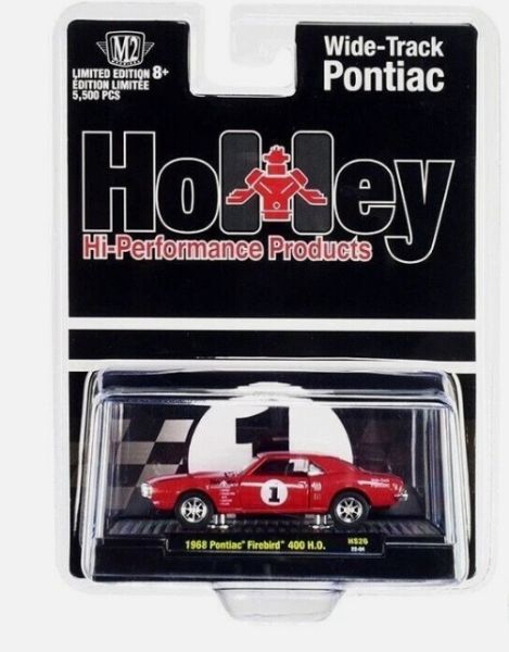 M2M-31500-HS26 - PONTIAC Firebird 400 H.O. 1968 rouge HOLLEY sous blister - 1