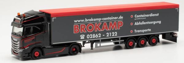 HER315333 - IVECO S-WAY 4X2 semi remorque a fond mouvant 3 essieux BROKAMP - 1