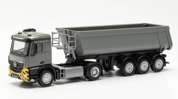 HER315654 - MERCEDES AROCS 4x2 semi remorque benne 3 essieux - 1