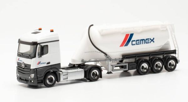 HER315975 - MERCEDES ACTROS STREAMSPACE 4x2 avec remorque citerne 3 essieux CEMEX - 1