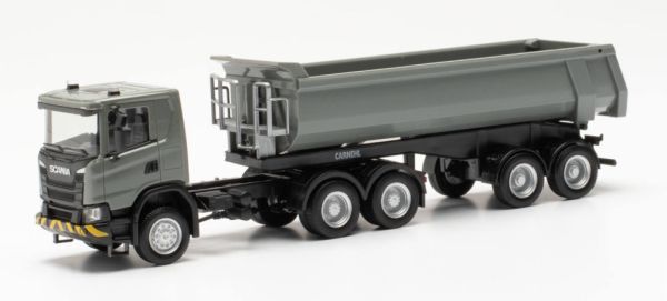 HER316248 - SCANIA CG 17 6x6 avec benne 2 Essieux gris - 1