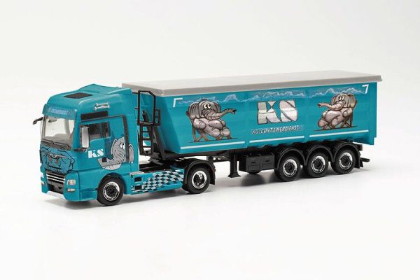 HER316538 - MAN TGX XXL E6C 4x2 avec benne 3 Essieux  KS Containerdienst - 1