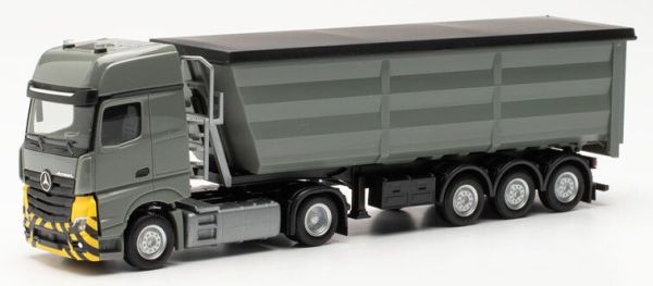 HER316545 - MERCEDES BENZ 4x2 Actros avec benne gris - 1