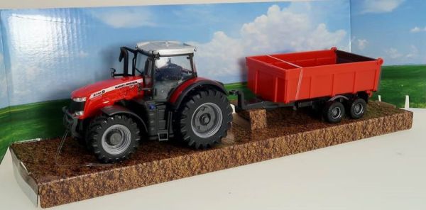 BUR31662 - MASSEY FERGUSON 8740S  avec benne - 1