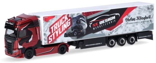 HER316644 - IVECO S-Way 4x2 avec remorque frigo 3 Essieux S.KLINGBEIL Truck Styling - 1