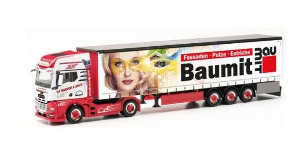 HER316668 - MAN TGX GX 4x2 avec remorque bâchée 3 Essieux TLP – BAUMIT - 1