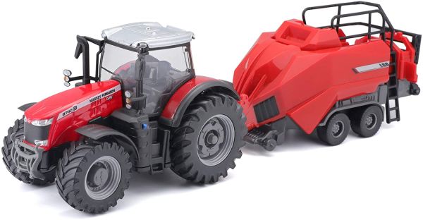 BUR31667 - MASSEY FERGUSON 8740S avec presse - 1