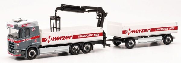 HER316842 - SCANIA CR 20 ND 6x2 porteur avec benne 1+1 Essieux HERZER - 1