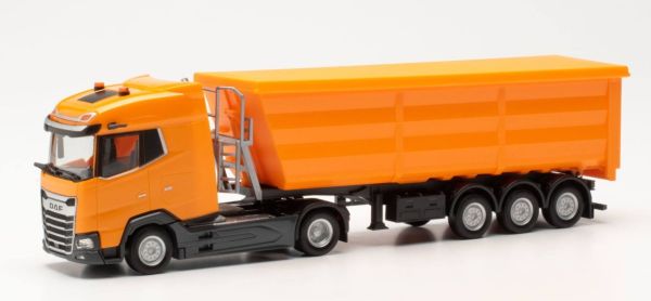 HER316941 - DAF XG 4x2 avec benne bâchée 3 Essieux Orange - 1