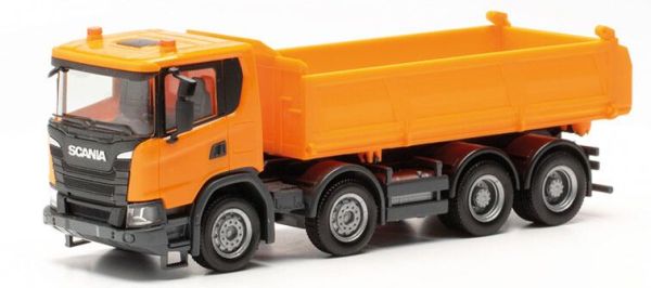 HER316996 - SCANIA XT17 8x4 porteur benne Orange - 1