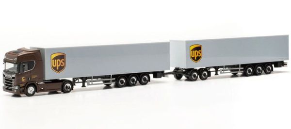 HER317009 - SCANIA CR 20 HD 4x2 avec dolly et 2 remorques 3 essieux UPS Spanien - 1